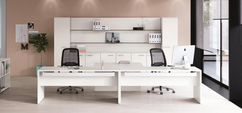 scrivania pop panel fianco legno