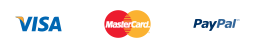 Paga con VISA, MASTERCARD e PayPal